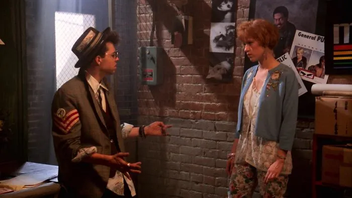 Andy and Duckie having a conversation 