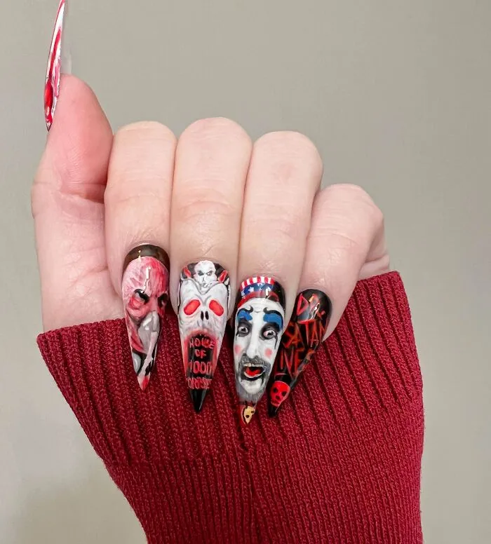 Hand-Painted Nail Art