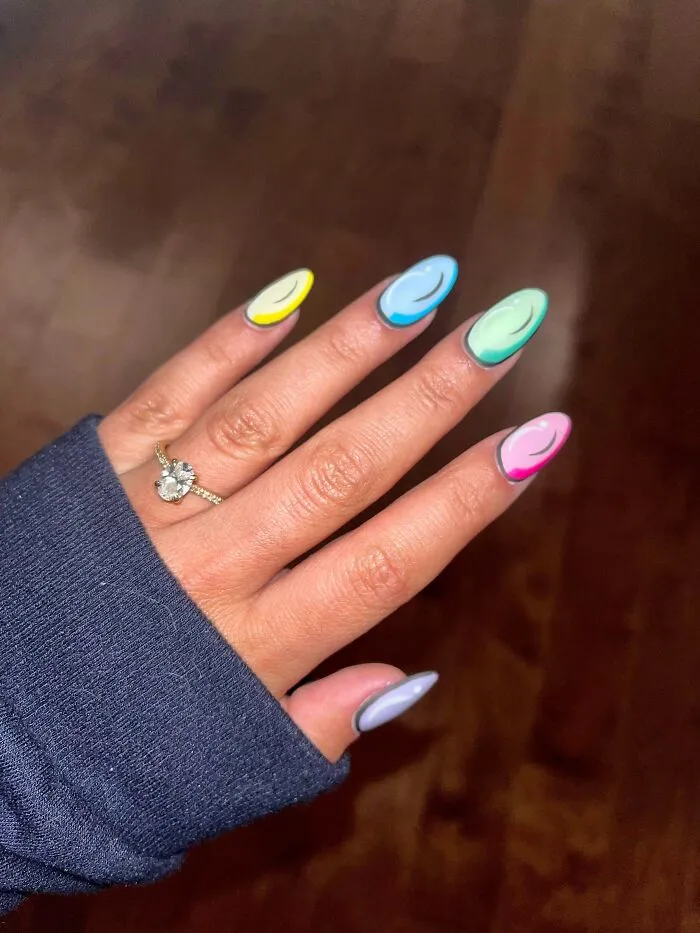 Jumped On The Comic Book / Pop Art Nail Trend. Only Took Like 6 Hours But I’m Obsessed