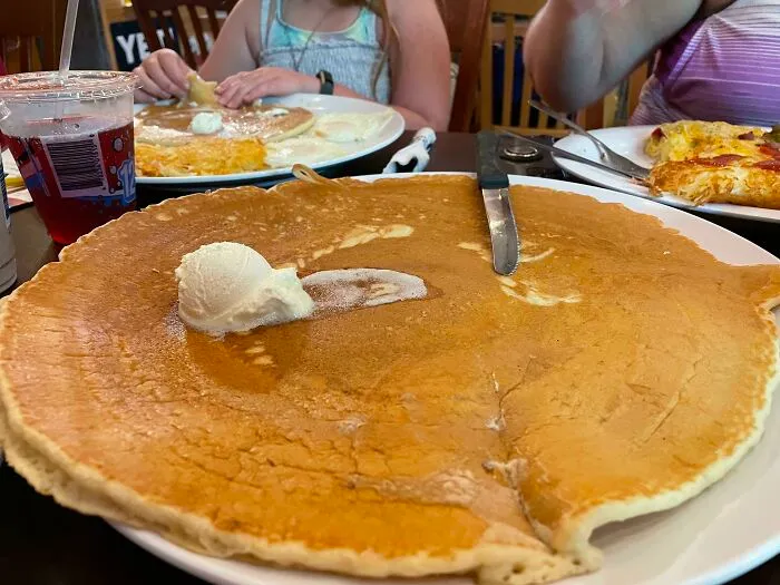 This Pancake That Came With My Omelette. This Is From Billy Gail’s In Branson, MO