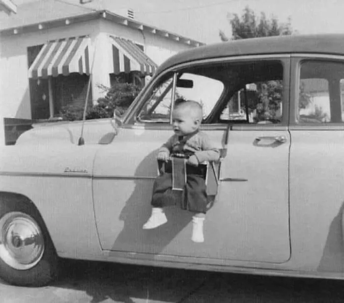 The All New Baby Safety Seat. Never Leave Your Kid Inside A Hot Car While You Shop Again. Late 1950s, Early 1960s