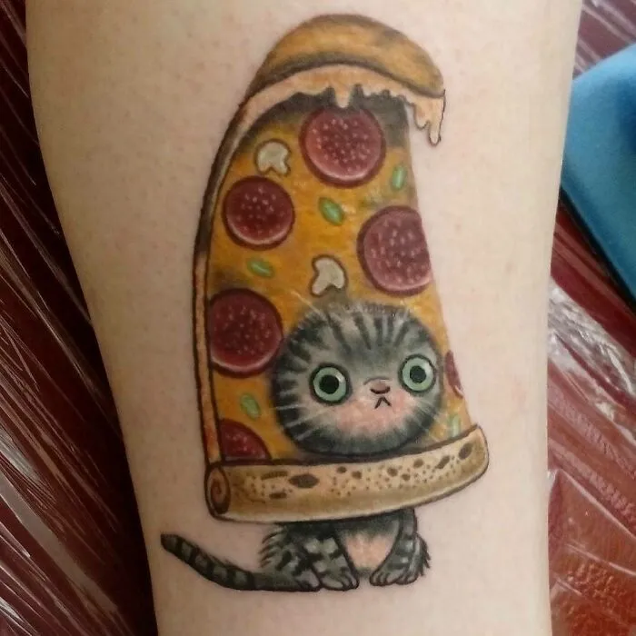 "What Kind Of Tattoo Do I Want? I Dunno, I Like Cats And Pizza..."