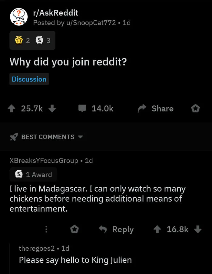 I Love These Types Of Comments Man!
