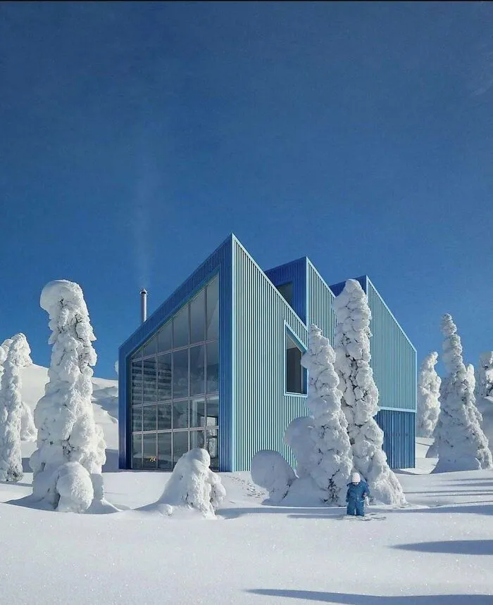 A Cool Blue House