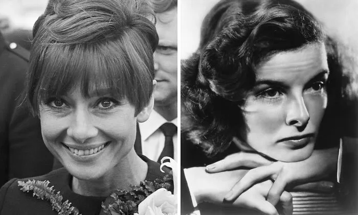 Audrey Hepburn And Katharine Hepburn