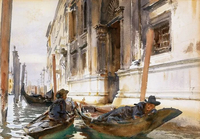 Gondoliers’ Siesta By John Singer Sargent