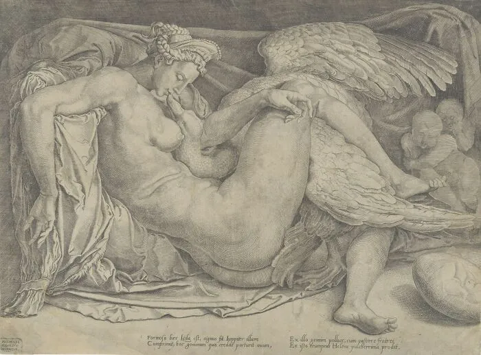 Michelangelo's Leda And The Swan