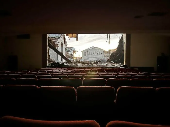 The Aftermath From A Tornado That Passed Through Mayfield Kentucky - On Display