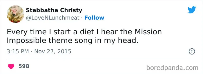120 Funny Tweets About Dieting To Burn Extra Calories Laughing