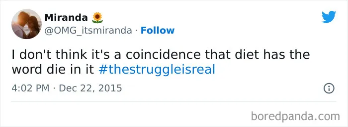 120 Funny Tweets About Dieting To Burn Extra Calories Laughing