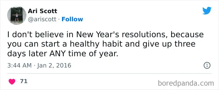 115 Comical Tweets Making Fun Of New Year’s Resolutions