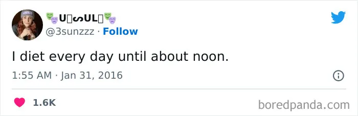 120 Funny Tweets About Dieting To Burn Extra Calories Laughing