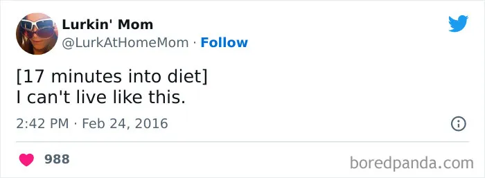 120 Funny Tweets About Dieting To Burn Extra Calories Laughing