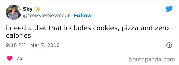 120 Funny Tweets About Dieting To Burn Extra Calories Laughing