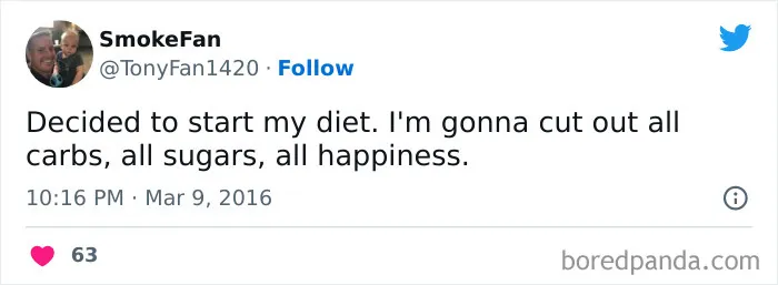 120 Funny Tweets About Dieting To Burn Extra Calories Laughing