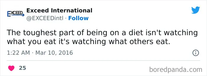 120 Funny Tweets About Dieting To Burn Extra Calories Laughing