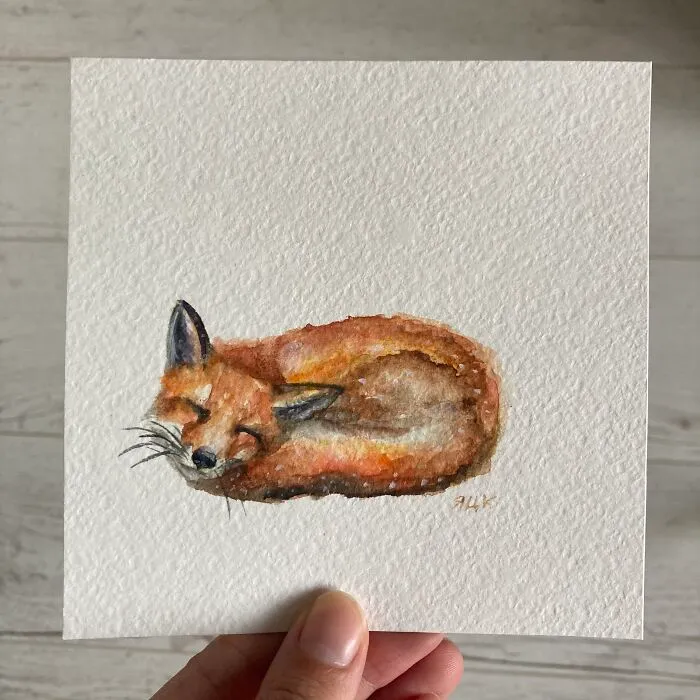 I’m An Artist And I Create Small Animal Paintings (10 Pics)