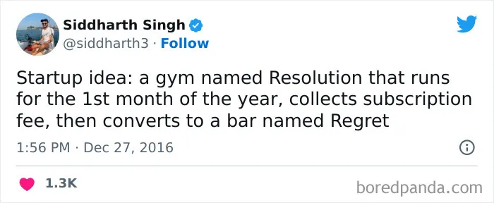 115 Comical Tweets Making Fun Of New Year’s Resolutions