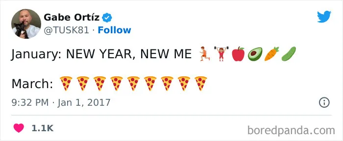 115 Comical Tweets Making Fun Of New Year’s Resolutions