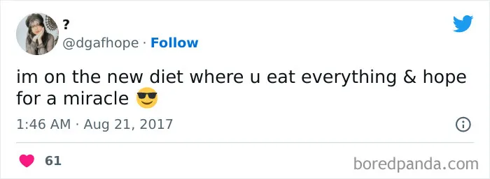 120 Funny Tweets About Dieting To Burn Extra Calories Laughing