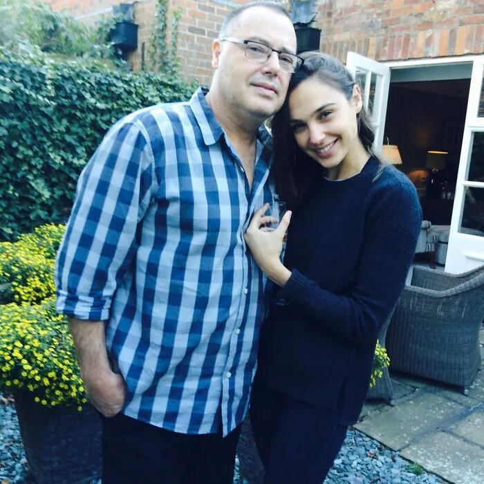 Gal Gadot With Her Father Michael Gadot