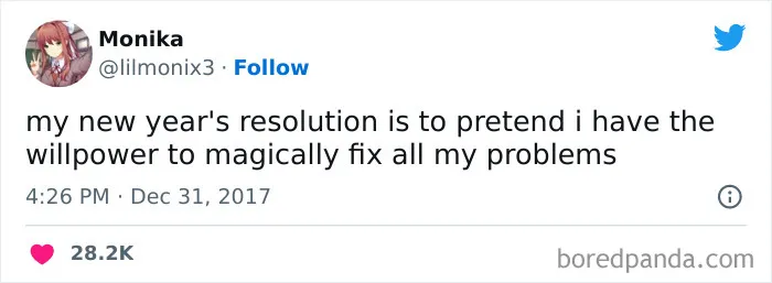 115 Comical Tweets Making Fun Of New Year’s Resolutions