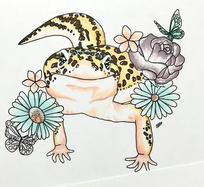 Not Very Unusual But I Used To Have A Leopard Gecko, Rest In Peace Mr. Gecko Friend (I Don't Have A Pick That Will Fit But Here Is What He Looked Like)