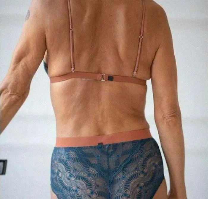 Esta marca de lencería utiliza mujeres de diferentes edades y deja visibles sus arrugas. Me hizo muy feliz