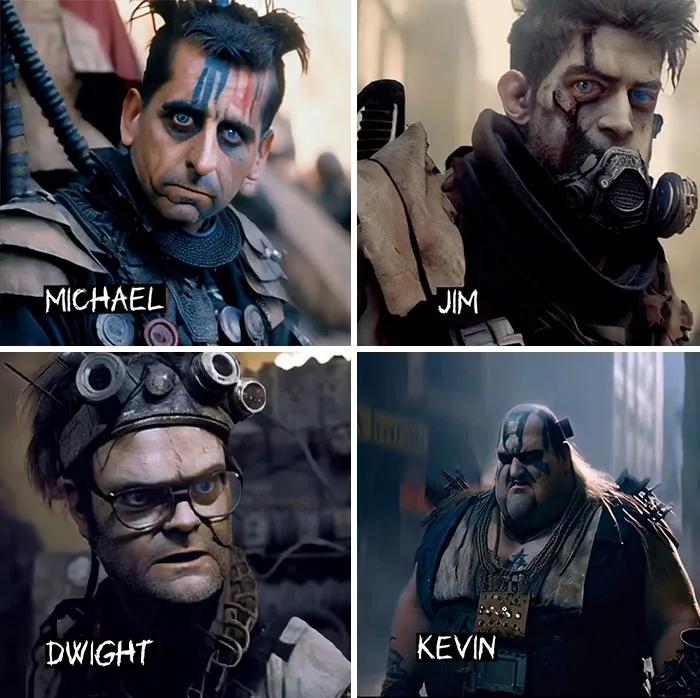 Asking AI To Show 'The Office' Cast In The World Of 'Mad Max'