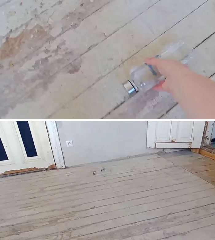 El suelo del nuevo apartamento de mi hermano es un poco irregular