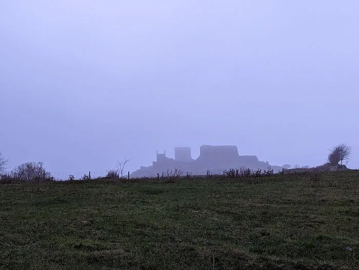 A   Very Old Castle In The Fog