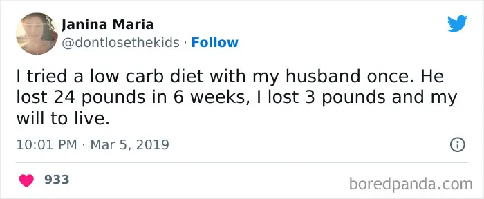 120 Funny Tweets About Dieting To Burn Extra Calories Laughing