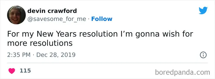 115 Comical Tweets Making Fun Of New Year’s Resolutions