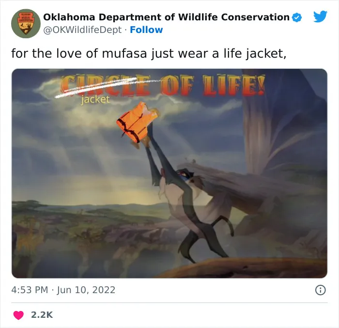 40 Tweets From The Official Oklahoma Department Of Wildlife Conservation That Might Make You Laugh