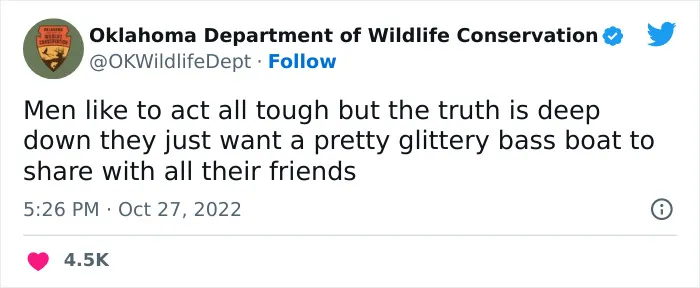 40 Tweets From The Official Oklahoma Department Of Wildlife Conservation That Might Make You Laugh