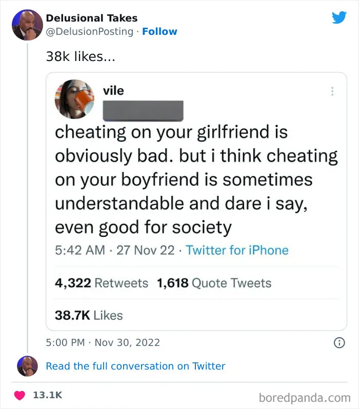 This Page Shares The Most ‘Delusional Takes’ Posted By People Online, And Here Are 35 Of The Worst Posts