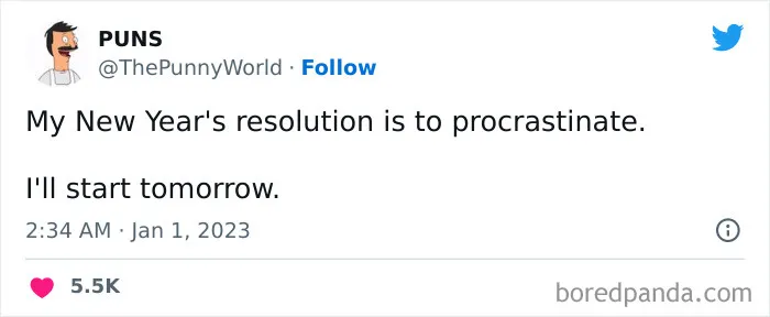 115 Comical Tweets Making Fun Of New Year’s Resolutions
