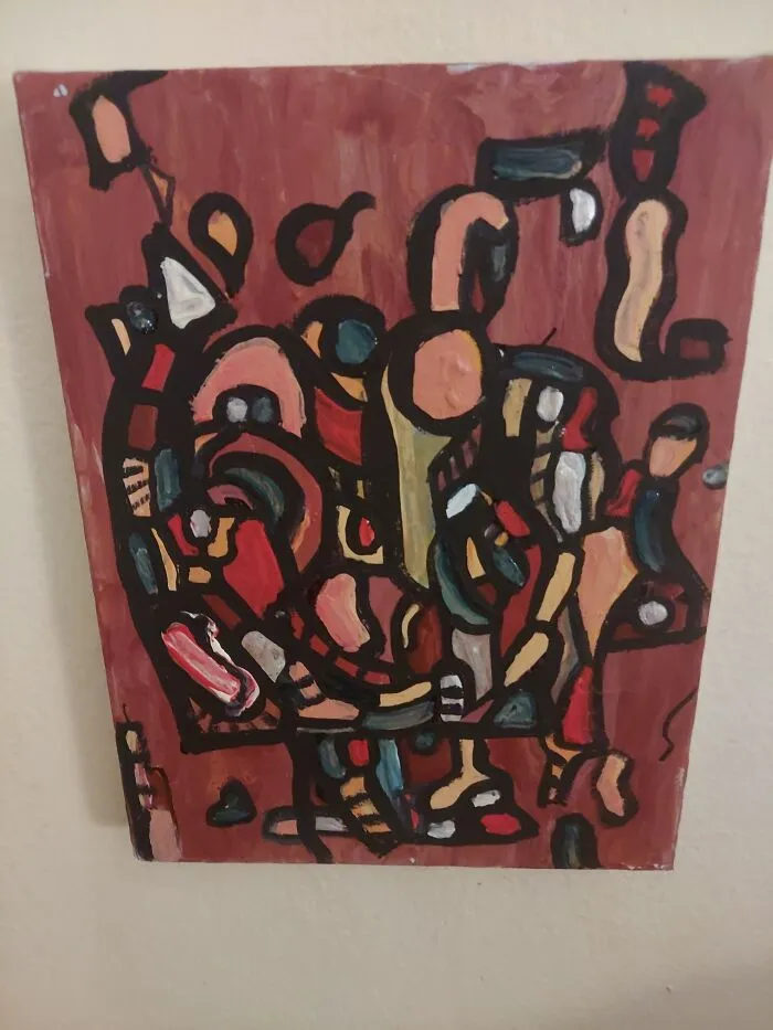 My Abstract Painting..standing On A Bus