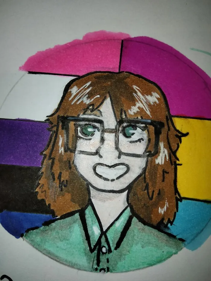 I Drew This Before I Got My Hair Cut Short Lol So I Look A Bit Different Now-