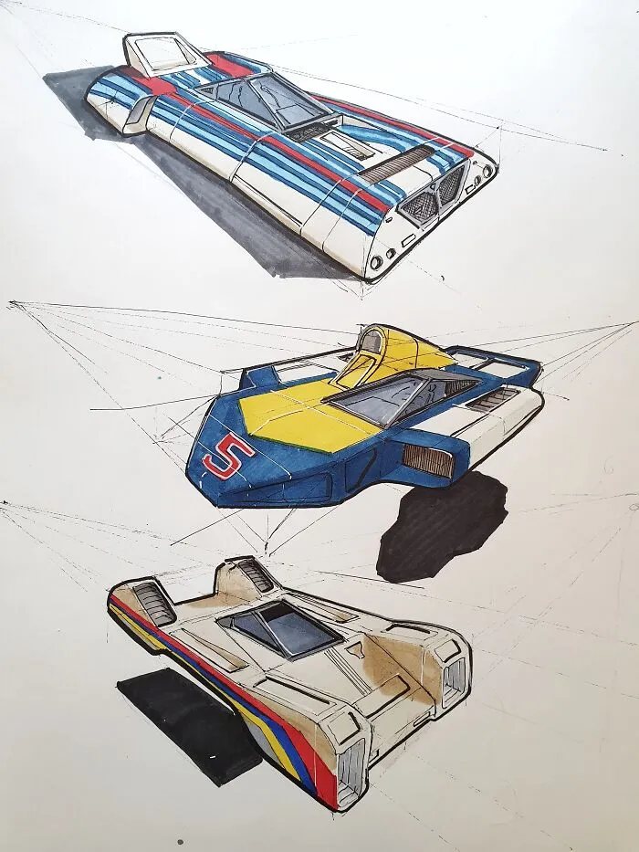 I Am Passionate About Retro-Futurism, Here Are My 30 Sketches Of The Nostalgic Future