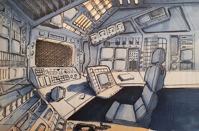 I Am Passionate About Retro-Futurism, Here Are My 30 Sketches Of The Nostalgic Future