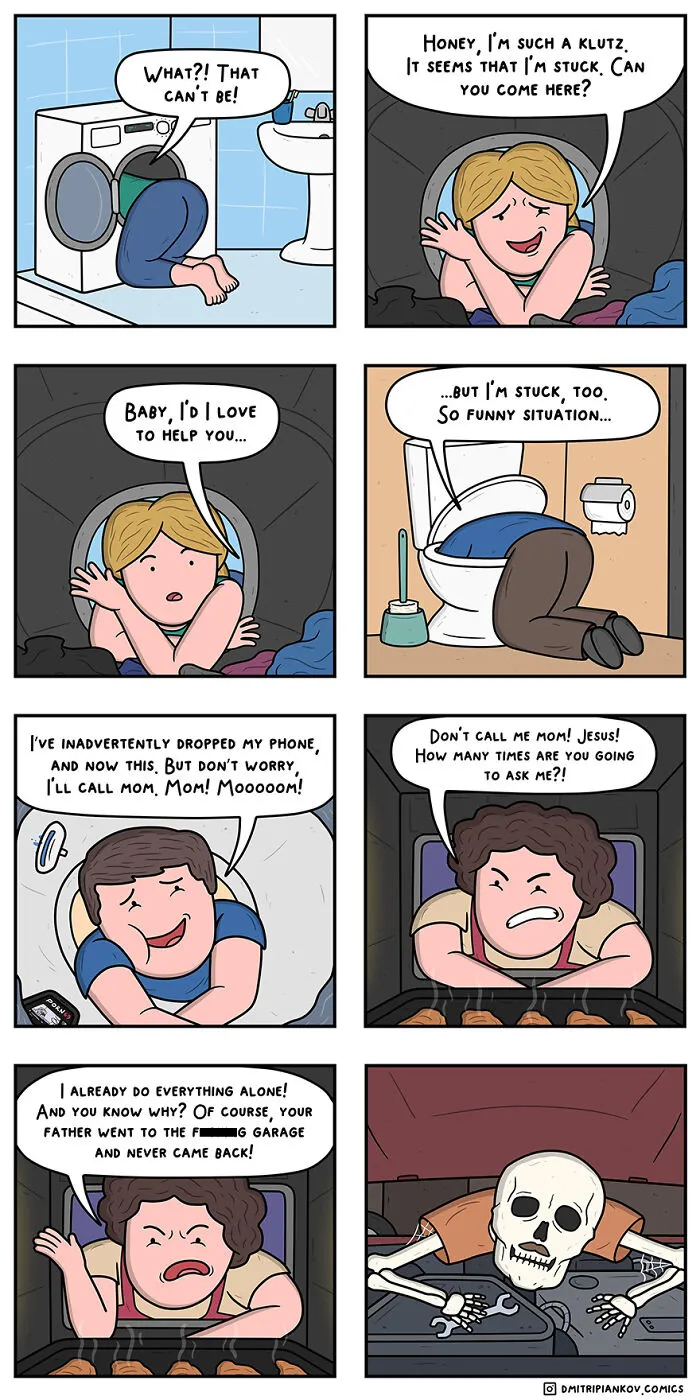 40 Dark-Humored Comics With Unexpected Twists By This Artist