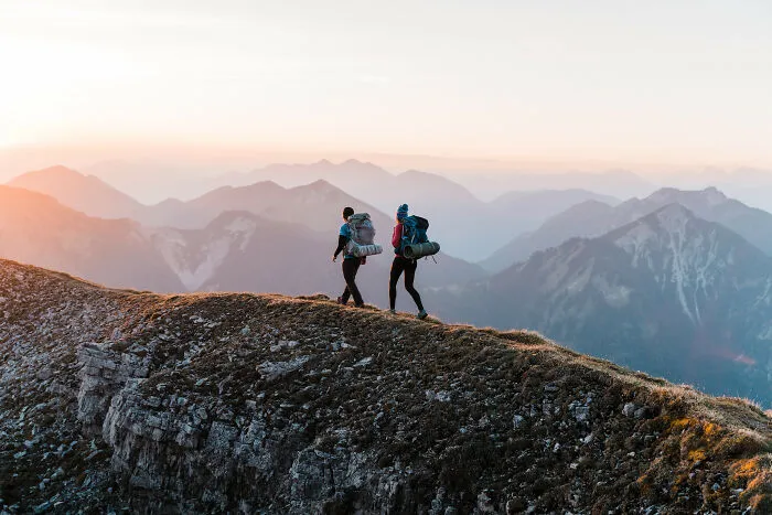 Sunrise Hike In The Alps