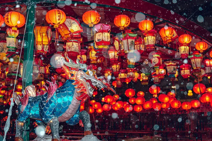 Mis 15 imágenes del Festival de los Farolillos de Nagasaki en la nieve, algo poco frecuente