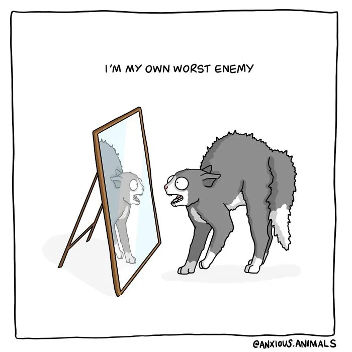30 “Anxious Animals” Comics That Perfectly Sum Up The Struggle Of Anxious Thoughts (New Pics)