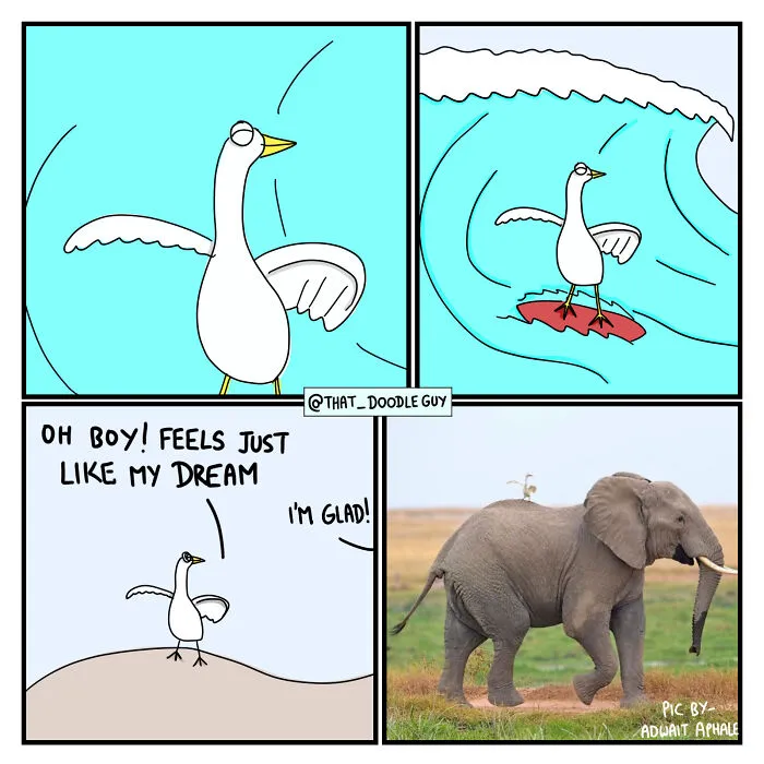 What I Think Happened Before These Popular Animal Pics Were Snapped (30 New Comics)