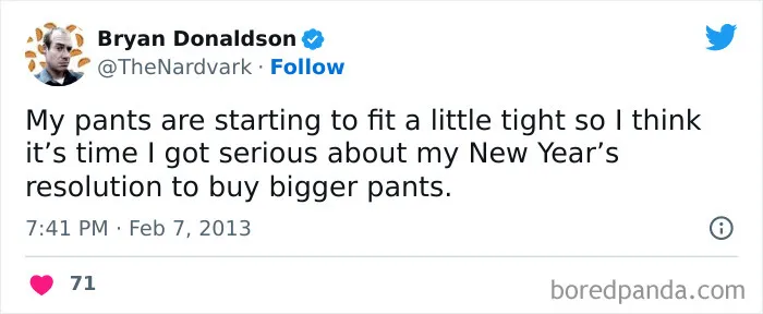 115 Comical Tweets Making Fun Of New Year’s Resolutions