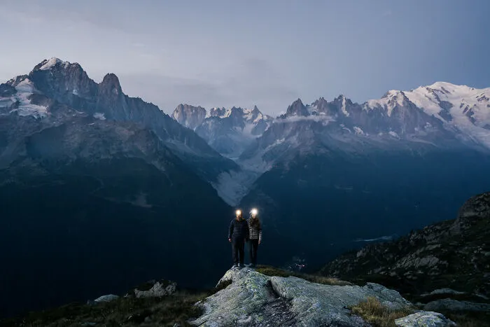Sunrise Above Chamonix, France