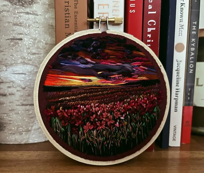 I Am A Textile Artist And I Create Tonal Impressionism Embroideries (14 Pics)