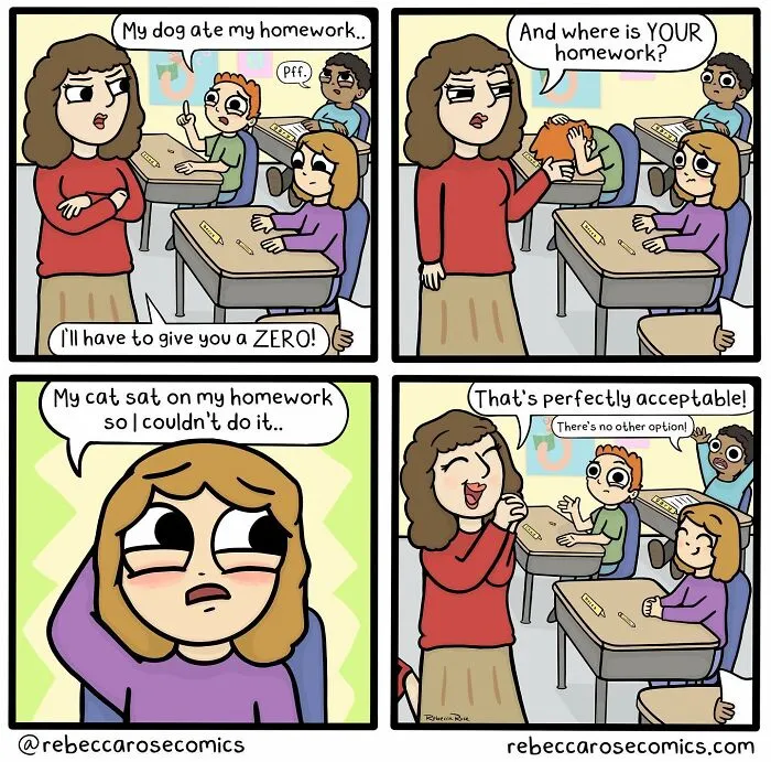 50 Funny And Cute Comics Inspired By The Artist's Life With Her Boyfriend And 3 Cats